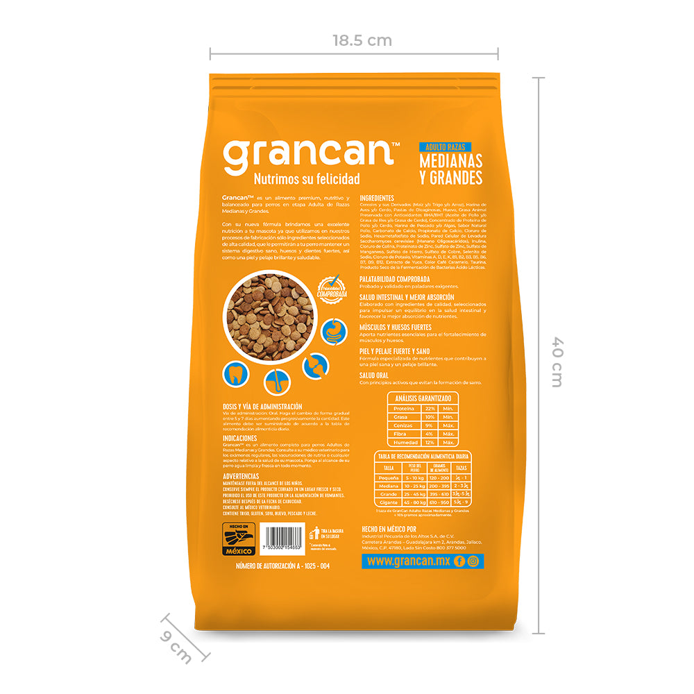 Grancan Adulto Razas Medianas y Grandes