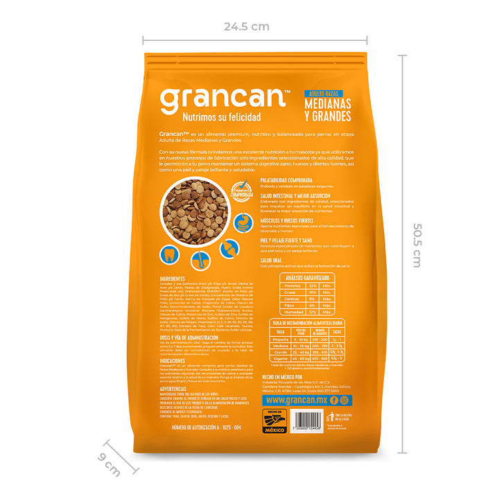 Grancan Adulto Razas Medianas y Grandes
