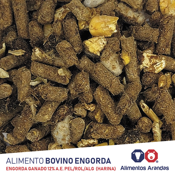 ARA H/ Alimento Para Bovinos Engorda Ganado 12% Pel/Rol/Alg  25KG