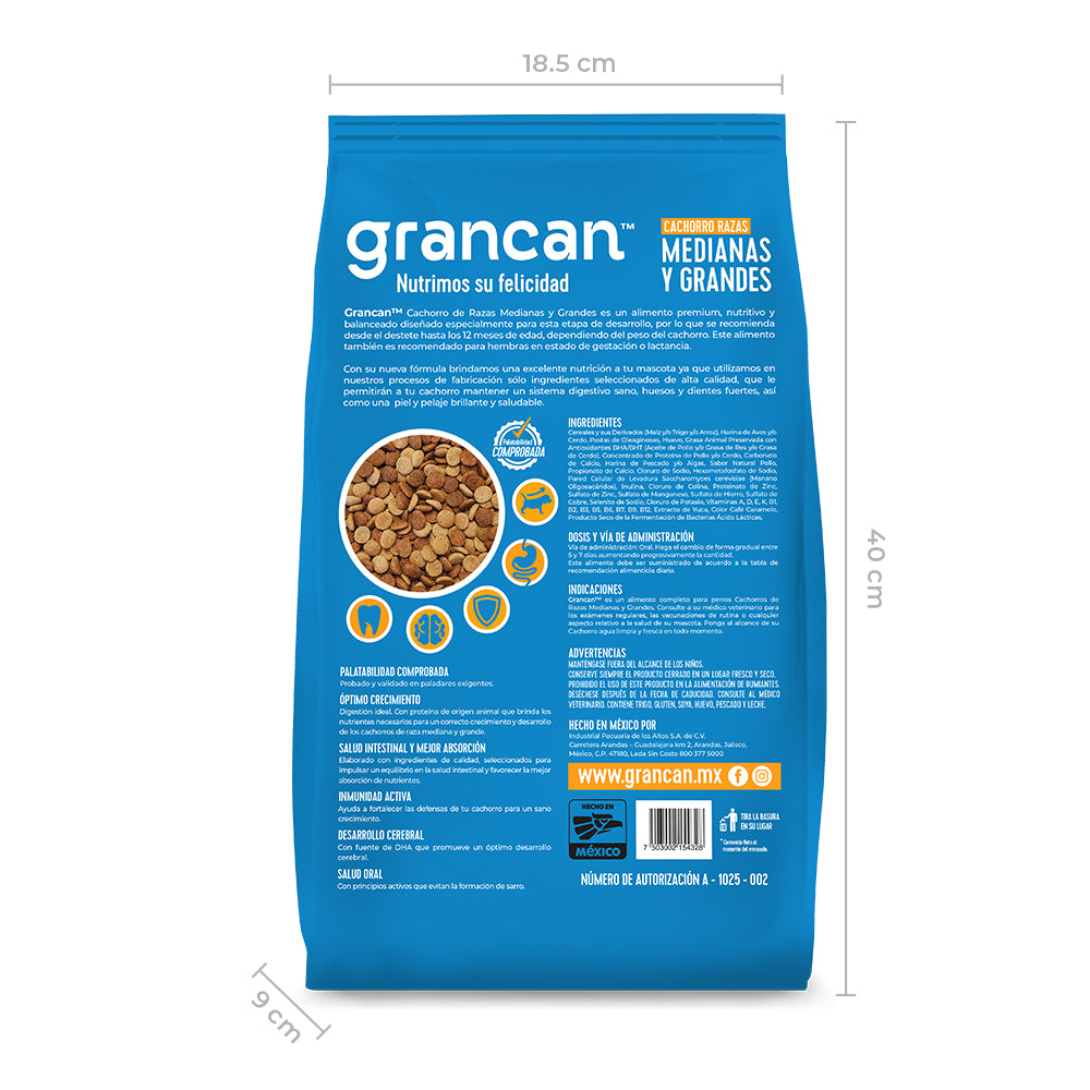 Grancan Cachorro Razas Medianas y Grandes