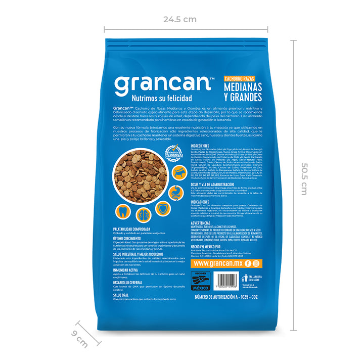 Grancan Cachorro Razas Medianas y Grandes