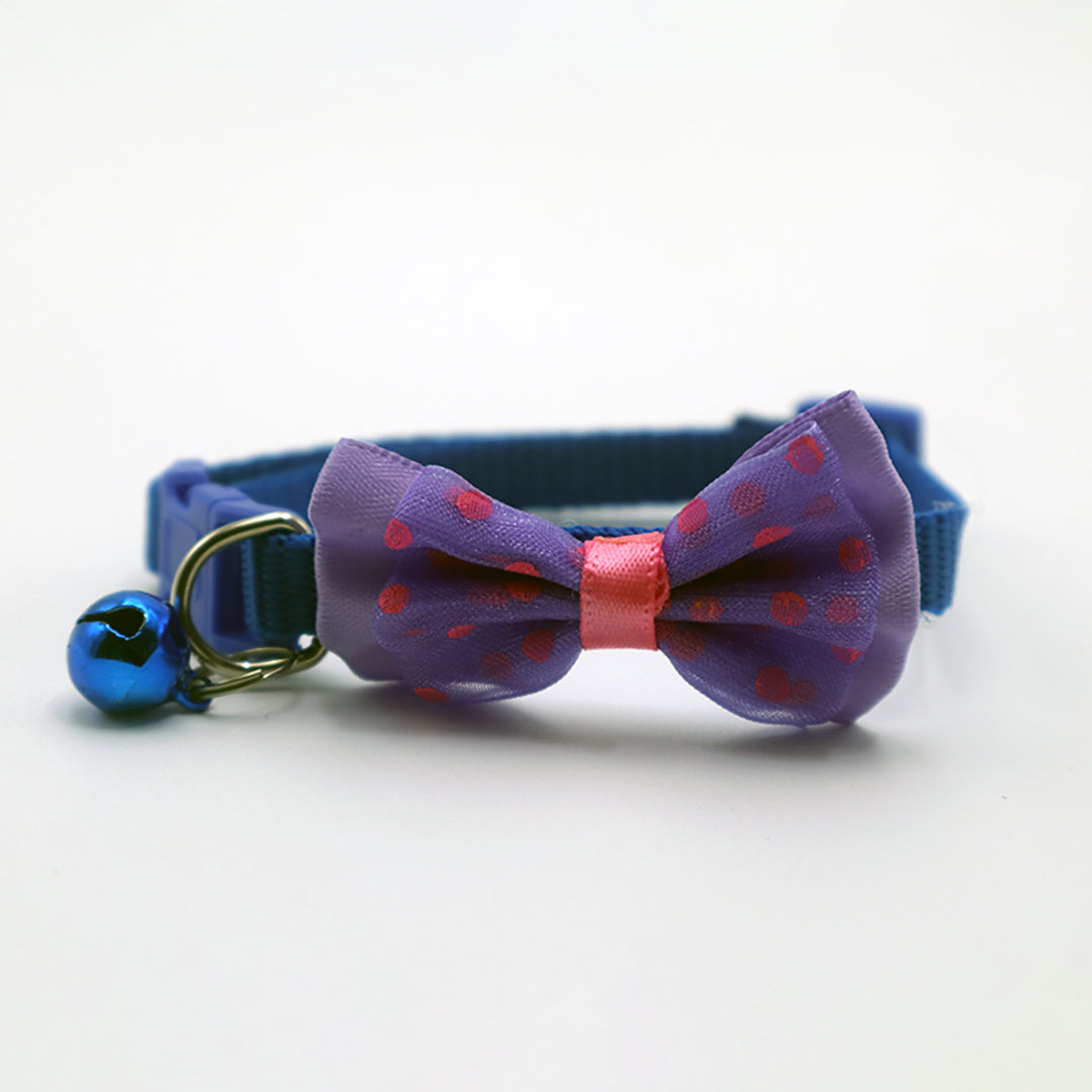 COLLAR CON MOÑO PARA MASCOTAS CH