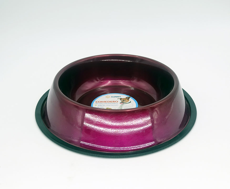 PLATO JUMBO ACERO INOX 96 OZ COLORES
