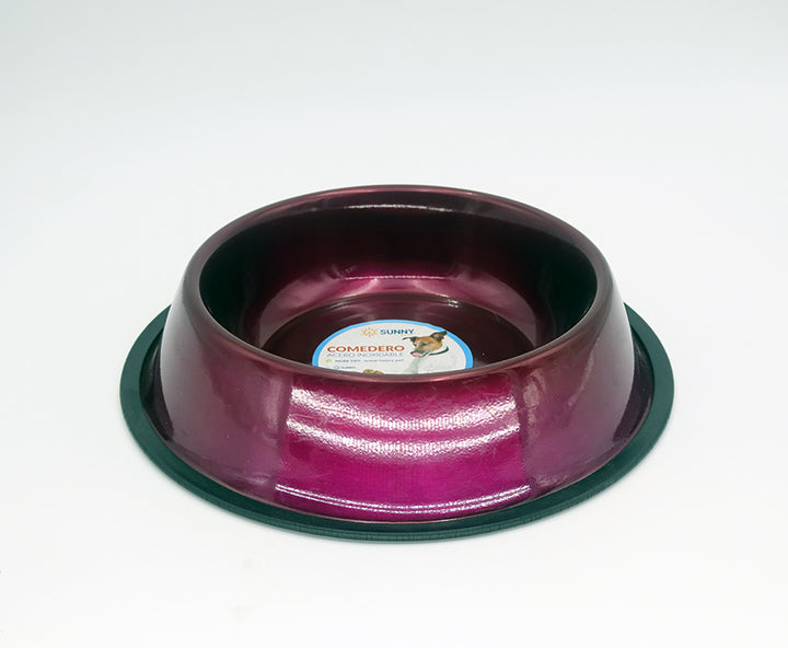 PLATO JUMBO ACERO INOX 96 OZ COLORES