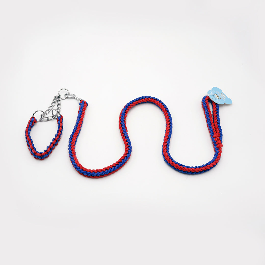 CORREA TRENZADA CON COLLAR CH