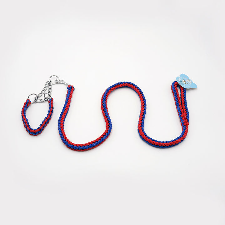 CORREA TRENZADA CON COLLAR CH